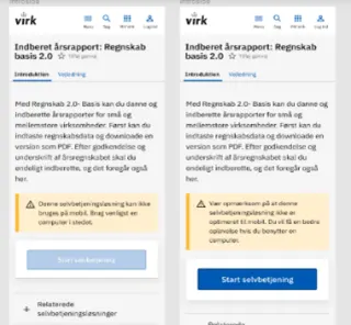 Illustration af besked ved ikke mobil optimeret